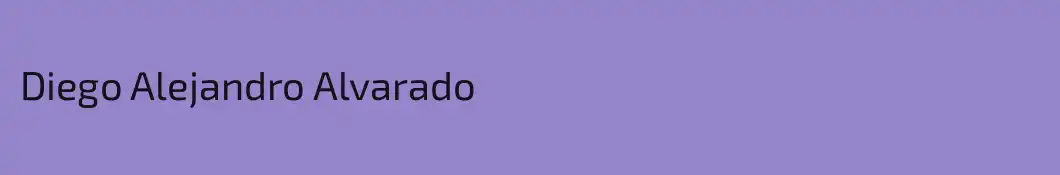 Diego Alejandro Alvarado